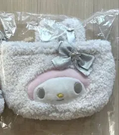 新品未使用　サンリオ　ふわふわスノーラビット　2WAY巾着ショルダー　マイメロ