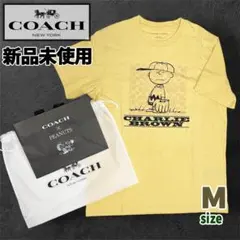 新品 COACH x PEANUTS 限定 チャーリーブラウン Tシャツ 激レア