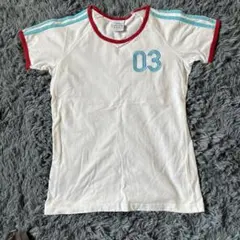 adidas ホワイト 半袖Tシャツ 03