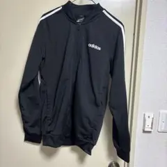 adidas ブラック ジャージ ジャケット L