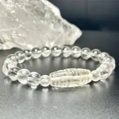 【最強の天珠】九眼天珠 水晶 ブレスレット レディース