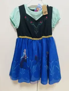 【新品未使用】リトシー　アナ雪　アナ　なりきり　ワンピース　100