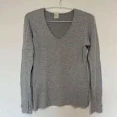 【定番】N.HOOLYWOOD 長袖 Vネック カットソー S グレーのサムネイル