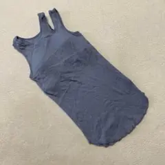 Ungrid タンクトップリブ素材 グレーS