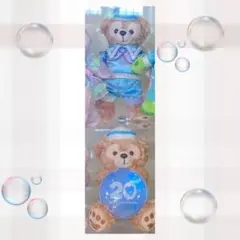 20周年 カラフルハピネス ぬいぐるみバッジ ぬいぐるみチャーム ダッフィー