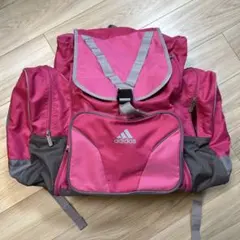 美品☆adidas アディダス　ピンクバックパック　大容量　リュック　修学旅行
