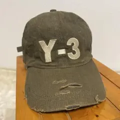 Y-3 キャップ オリーブ ダメージ加工 ユニセックスのサムネイル