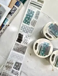 【Pi-13】 和紙テープ カット形状　切り売り pion様《花布》のサムネイル