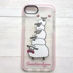iPhoneSE iPhone8 スマホケース TPU ひつじ　可愛い