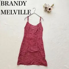 【ブランディーメルビル】花柄キャミワンピース（F）ウエストリボン チュニック