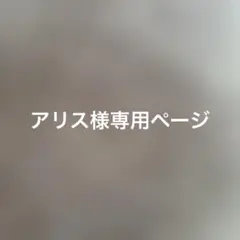 アリス様専用ページ