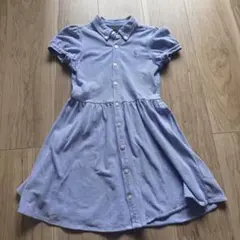 ラルフローレン　水色 半袖ワンピース