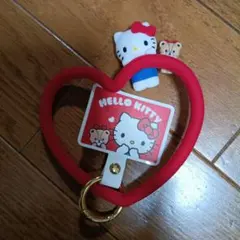 ハローキティ ハート型ストラップ　ハンドストラップ　携帯ストラップ