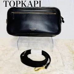 極美品 TREASURE TOPKAPI レザーショルダー 黒 美品 トプカピ
