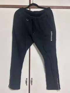 SOPHNET. ソフネット スウェットパンツ 黒 スター柄 サイドジップ M