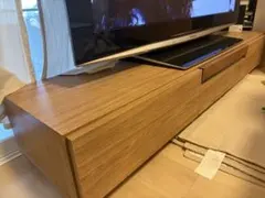 完成品】伸縮テレビ台 ATICA（アティカ）ブラウン ローボード - メルカリ