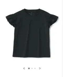 MUJI　天竺編み　フリルスリーブTシャツのサムネイル