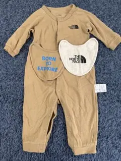 最終値下げ極美品✨THE NORTH FACE ベージュロンパース・スタイセット