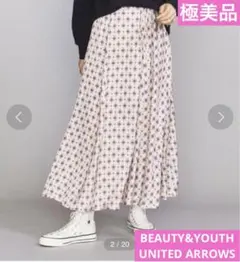 極美品　￼￼BEAUTY&YOUTH UNITED ARROWS フレアスカート