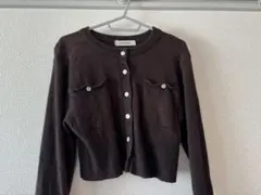 CSCD DEAL ダークブラウン カーディガン