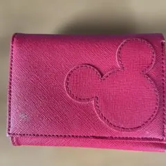 ミッキーマウス折り畳み財布　レッドのサムネイル