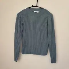 MOUSSY リブ編み 長袖セーター Fサイズ