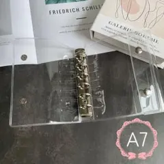 クリアバインダー 6穴 ダブルボタン A7シール帳 ロルバーン