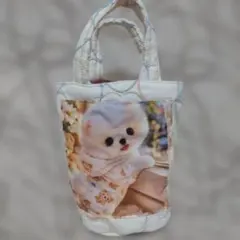 円柱キルティングバッグハンドメイド