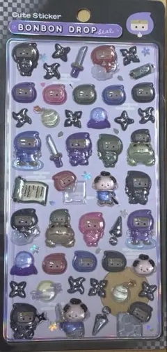 BONBON DROPシール　和柄　忍者　国内品