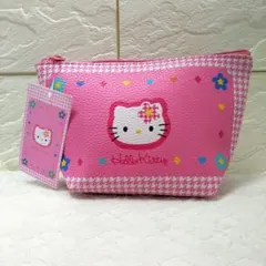 【新品/未使用/タグ付き】ハローキティ 台形ポーチ 平成レトロ