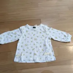 petit main オーガニックコットン 花柄 長袖Tシャツ 80のサムネイル