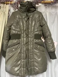 FILA GOLF ダウン　ロングコート　カーキ