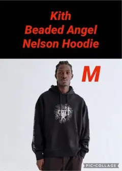 KITH BEADED ANGEL NELSON HOODIE - BLACK