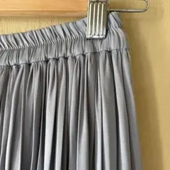 INGNI イング　ブルーグレー　光沢とろみ素材　ロングスカート
