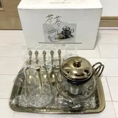 丸山技研　茶夢　チャーム　ティーセット ガラス製 ティーサーバー