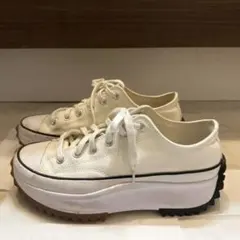 【NON様専用】【韓国限定】CONVERSE 厚底ホワイトスニーカー