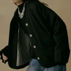 Libra Cue リブラキュー ビッグポケット中綿コットンショートコート