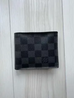 ルイヴィトン ダミエ グラフィット ポルトフォイユ マルコ　二つ折財布　黒のサムネイル
