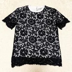 VALENTINO ヴァレンティノ ヘビーレース カットソー Tシャツ サイズSのサムネイル