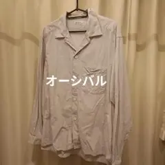 ORCIVAL　 ストライプ オープンカラーシャツ