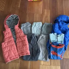 男の子　冬服まとめ売り　140 トレーナー　パンツ　ダウン　セット