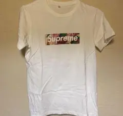 フラワープリントTシャツ ホワイト