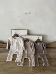 【新品】the lala ニットロンパース　XSサイズ