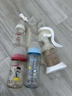 pigeon 母乳搾乳器とボトルセット