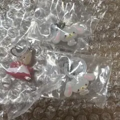 サンリオ　ゆるっとめじるしアクセサリー　マロンクリーム・しろうさ