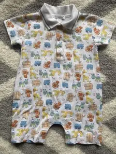 キッシーキッシー 綿100% アニマル柄ロンパース⭐︎高級品⭐︎6-9monthのサムネイル