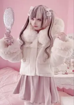 MARS ポケットパール付きショートコート ホワイト MA*RS（アメーバーマーズ）の「ポケットパール付きショート