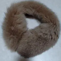 SAGA FURS ブラウンファー マフラー