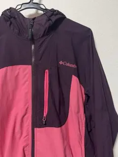 Columbia ナイロンジャケット ピンク×ワイン レディース L