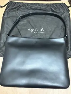 ACUNEO 2way レザー ショルダーバッグ ブラック - メルカリ